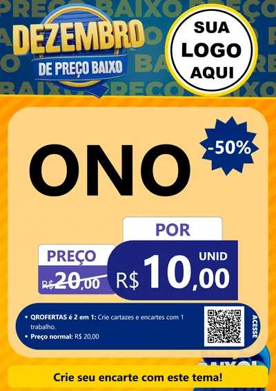 Modelo de Cartaz para Cartaz A4 Vertical com o tema Dezembro de Preço Baixo para Óticas
