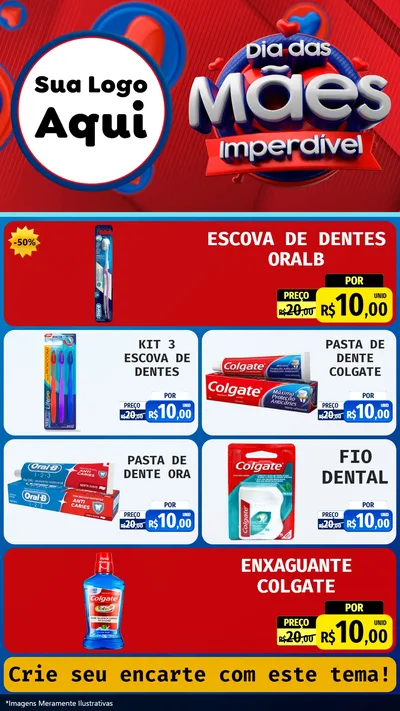 Modelo de TV para TV Vertical com o tema Dia Das Mães Imperdível para Higiene Pessoal
