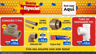 Modelo de TV para TV Horizontal com o tema Quarta Mais Especial para Tubos e conexões