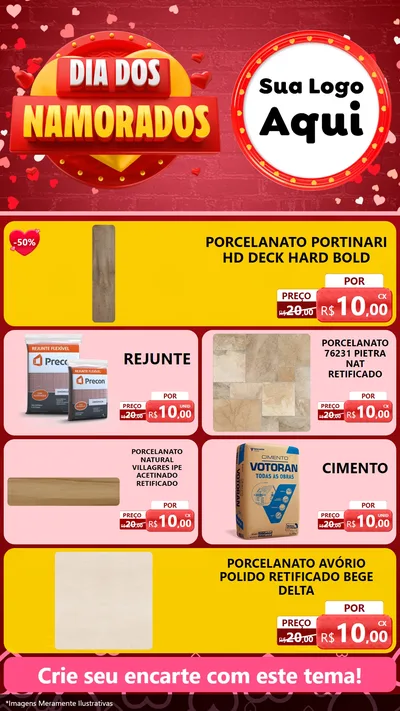 Modelo de TV para TV Vertical com o tema Dia Dos Namorados para Pisos e revestimentos
