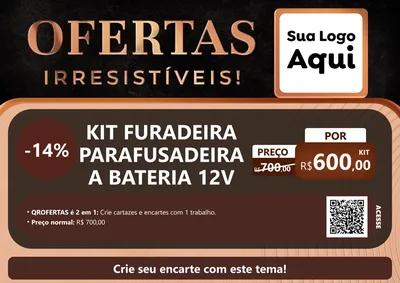 Modelo de Cartaz para Cartaz A4 Horizontal com o tema Ofertas Irresistíveis! para Maquinas e Ferramentas