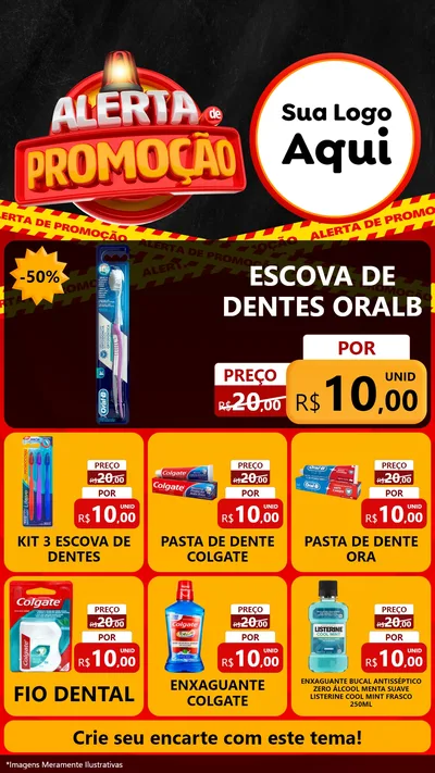 Modelo de Rede Social para Stories com o tema Alerta de Promoção para Higiene Pessoal