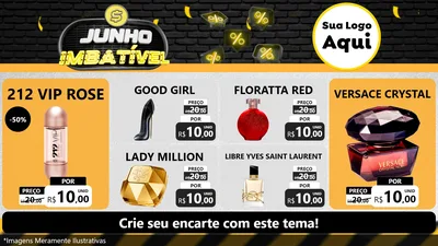 Modelo de TV para TV Horizontal com o tema Junho Imbatível para Perfumes