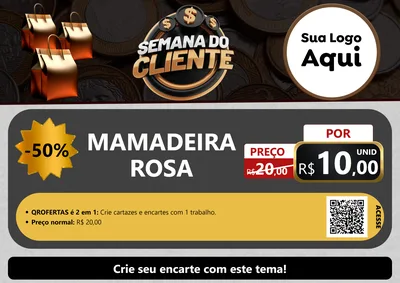 Modelo de Cartaz para Cartaz A4 Horizontal com o tema Semana do Cliente para Bebês