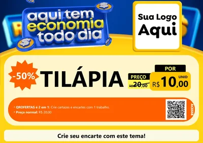 Modelo de Cartaz para Cartaz A4 Horizontal