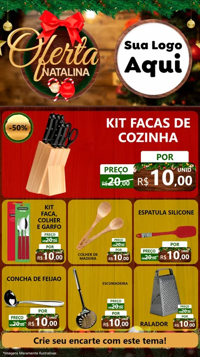 Modelo de Rede Social para Stories com o tema Ofertas Natalina para Utilidades Domésticas