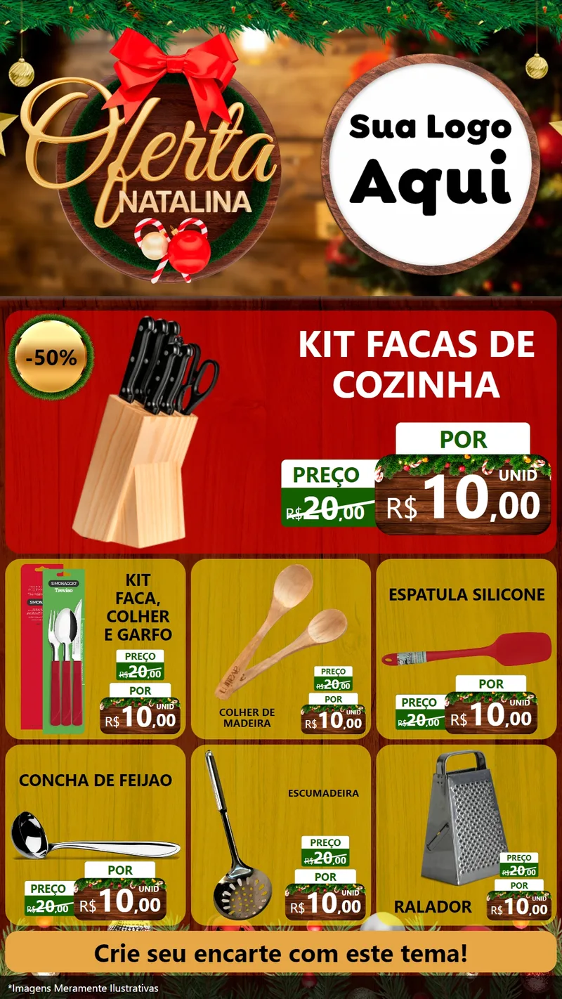 Modelo de Rede Social para Stories com o tema Ofertas Natalina para Utilidades Domésticas