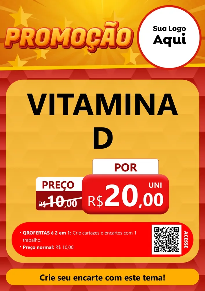 Modelo de Cartaz para Cartaz A4 Vertical com o tema Promoção para Farmácia