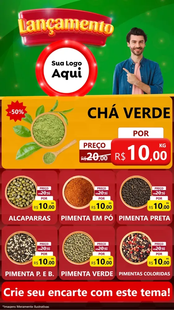 Modelo de Rede Social para Stories com o tema Lançamento para Produtos Naturais