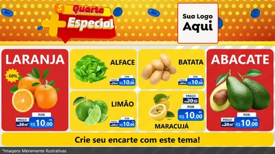 Modelo de TV para TV Horizontal com o tema Quarta Mais Especial para Hortifrúti