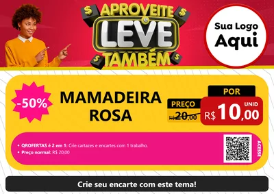 Modelo de Cartaz para Cartaz A4 Horizontal com o tema Aproveite e Leve Também para Bebês