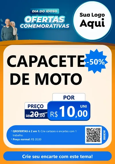 Modelo de Cartaz para Cartaz A4 Vertical com o tema Dia do Idoso