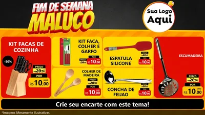 Modelo de TV para TV Horizontal com o tema Final de Semana Maluco para Utilidades Domésticas