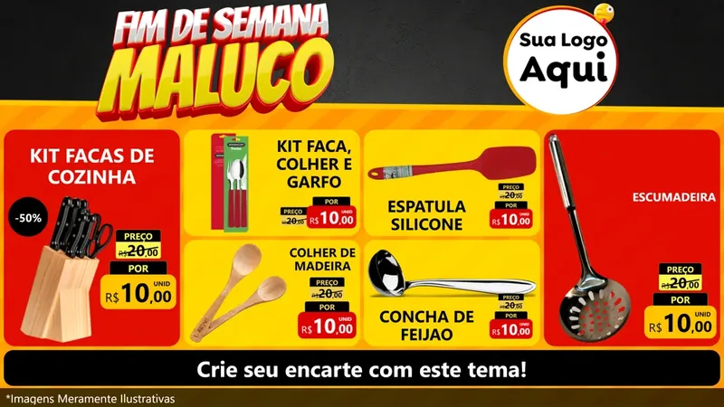Modelo de TV para TV Horizontal com o tema Final de Semana Maluco para Utilidades Domésticas