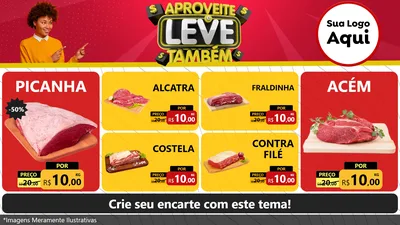 Modelo de TV para TV Horizontal com o tema Aproveite e Leve Também para Açougue