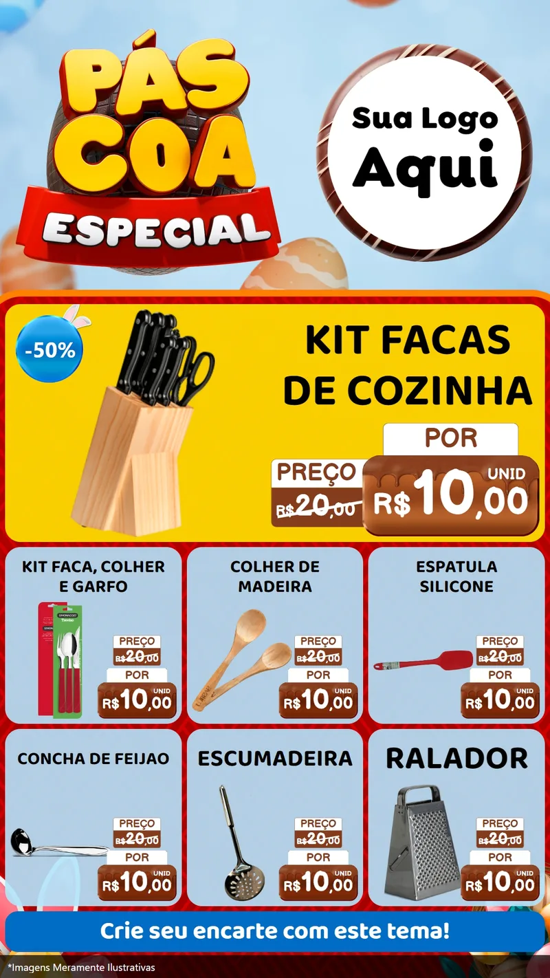 Modelo de Rede Social para Stories com o tema Páscoa Especial para Utilidades Domésticas