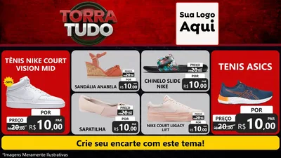 Modelo de TV para TV Horizontal com o tema Torra Tudo para Calçados