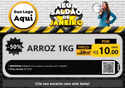 Modelo de Cartaz para Cartaz A4 Horizontal