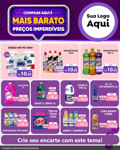 Modelo de Rede Social para Feed Instagram com o tema Mais Barato