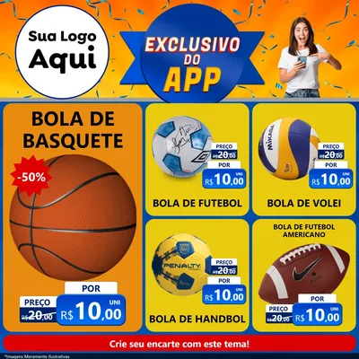 Modelo de Rede Social para Feed Facebook com o tema Exclusivo do Aplicativo para Artigos Esportivos