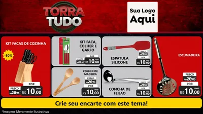 Modelo de TV para TV Horizontal com o tema Torra Tudo para Utilidades Domésticas