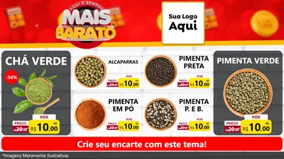 Modelo de TV para TV Horizontal com o tema Mais Barato para Produtos Naturais