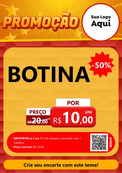 Modelo de Cartaz para Cartaz A4 Vertical com o tema Promoção para Agropecuária