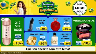 Modelo de TV para TV Horizontal com o tema Proclamação da República para Perfumes