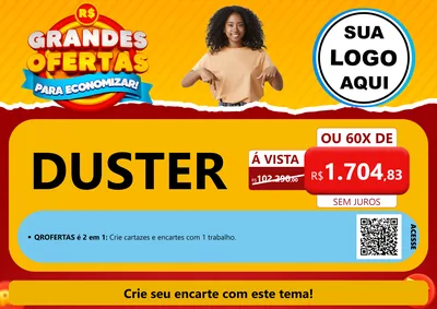 Modelo de Cartaz para Cartaz A4 Horizontal