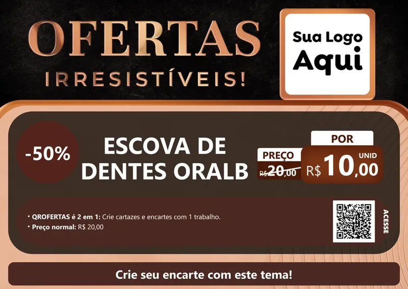 Modelo de Cartaz para Cartaz A4 Horizontal com o tema Ofertas Irresistíveis! para Higiene Pessoal