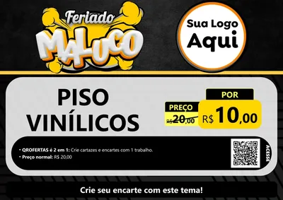 Modelo de Cartaz para Cartaz A4 Horizontal com o tema Feriado Maluco para Material para Construção