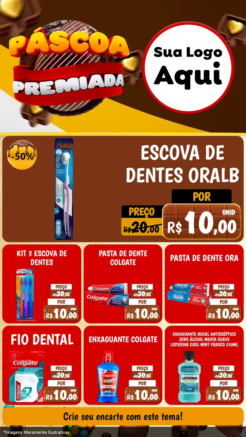Modelo de Rede Social para Stories com o tema Páscoa Premiada para Higiene Pessoal