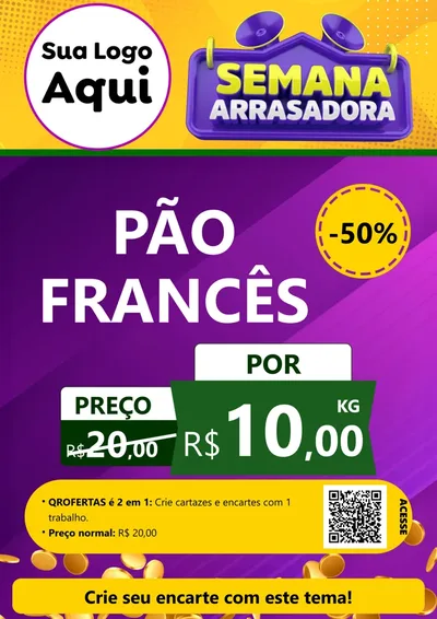 Modelo de Cartaz para Cartaz A4 Vertical