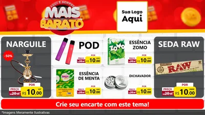 Modelo de TV para TV Horizontal com o tema Mais Barato para Tabacaria