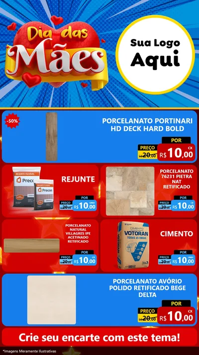 Modelo de TV para TV Vertical com o tema Dia das Mães para Pisos e revestimentos