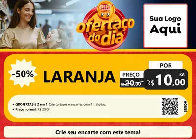 Modelo de Cartaz para Cartaz A4 Horizontal