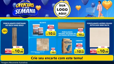 Modelo de TV para TV Horizontal com o tema Ofertas de Fim de Semana para Pisos e revestimentos