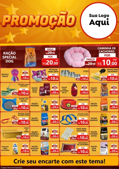 Modelo de Encarte para Encarte A4 Vertical com o tema Promoção para Pet Shop