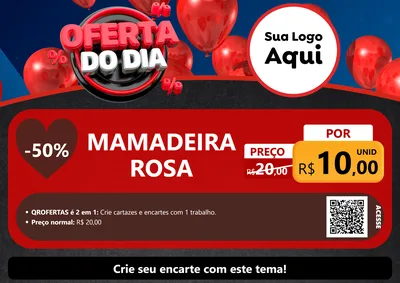 Modelo de Cartaz para Cartaz A4 Horizontal com o tema Oferta do Dia para Bebês