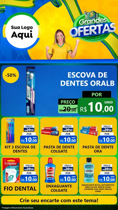 Modelo de Rede Social para Stories com o tema Grandes Ofertas para Higiene Pessoal