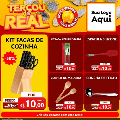 Modelo de Rede Social para Feed Facebook com o tema Terçou do Real para Utilidades Domésticas