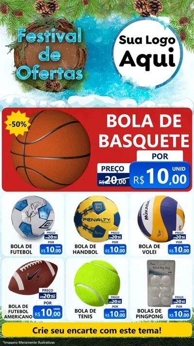 Modelo de Rede Social para Stories com o tema Festival de Ofertas - Inverno para Artigos Esportivos