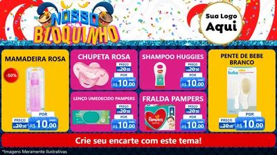 Modelo de TV para TV Horizontal com o tema Nosso Bloquinho para Bebês