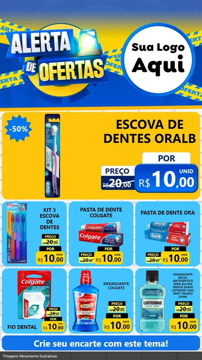 Modelo de Rede Social para Stories com o tema Alerta de Ofertas para Higiene Pessoal
