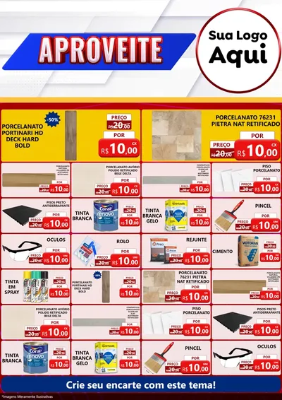 Modelo de Encarte para Encarte A4 Vertical com o tema Aproveite para Pisos e revestimentos