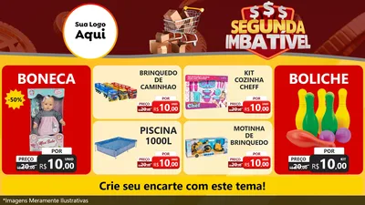 Modelo de TV para TV Horizontal com o tema Segunda Imbatível para Brinquedos
