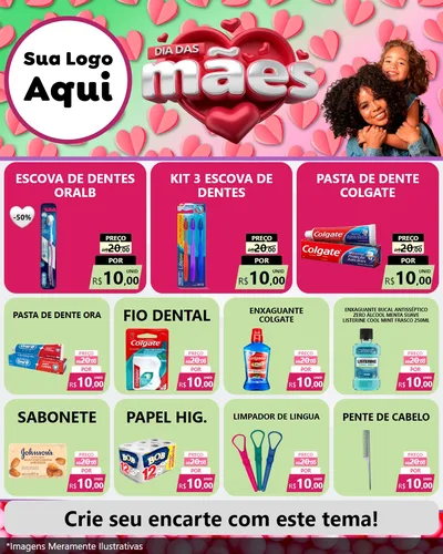Modelo de Rede Social para Feed Instagram com o tema Dia das Mães para Higiene Pessoal