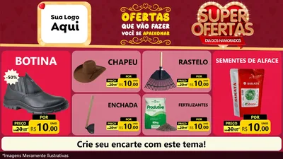 Modelo de TV para TV Horizontal com o tema Dia dos Namorados para Agropecuária