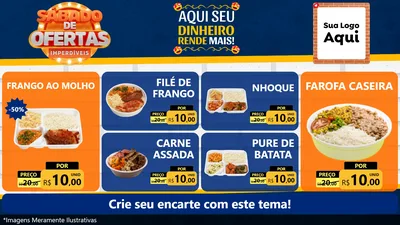 Modelo de TV para TV Horizontal com o tema Sábado de Ofertas Imperdíveis para Restaurante