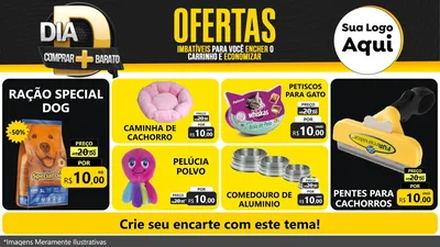 Modelo de TV para TV Horizontal com o tema Dia D Mais Economia para Pet Shop